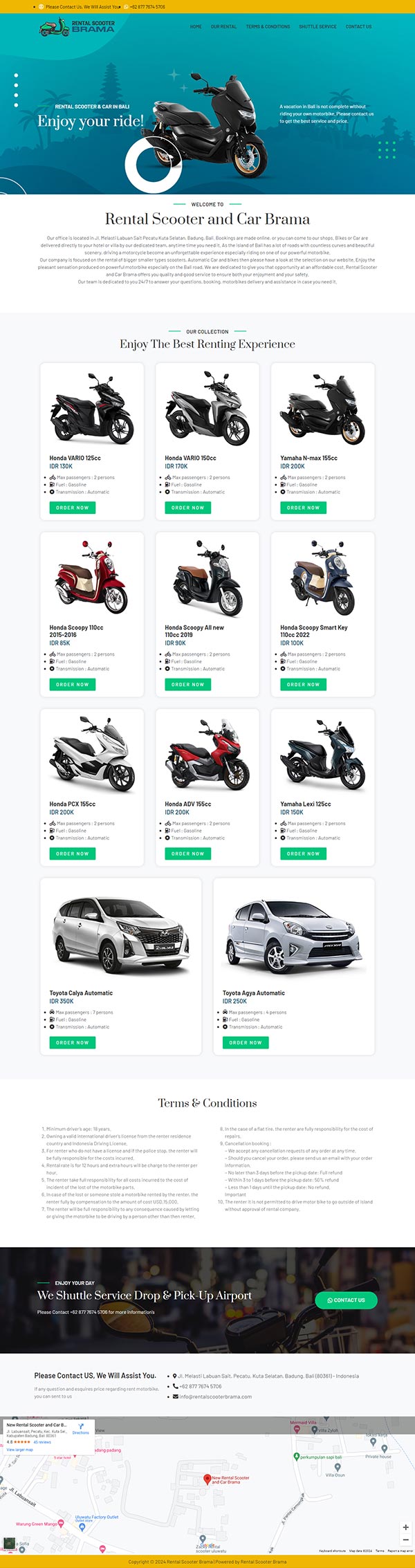 Rental Scooter Brama