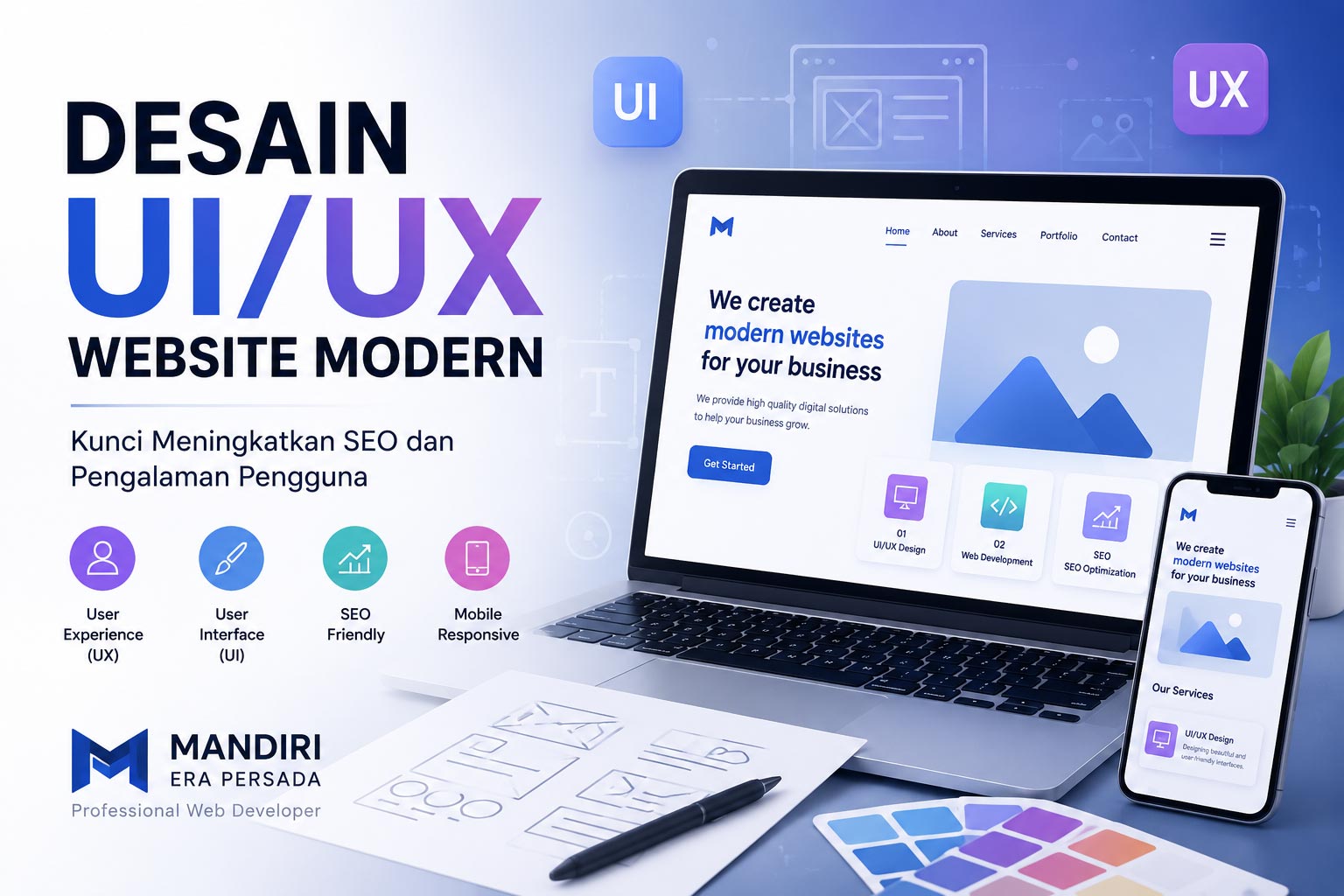 Desain UI/UX Website Modern: Kunci Meningkatkan SEO dan Pengalaman Pengguna